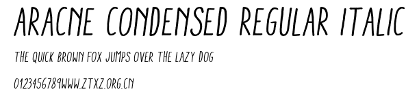 Aracne Condensed Regular Italic.otf
