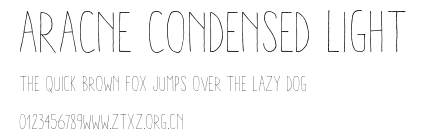 Aracne Condensed Light.otf