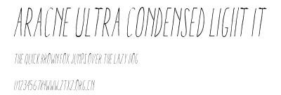 Aracne Ultra Condensed Light It.ttf