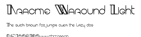 Aracme Waround Light.ttf