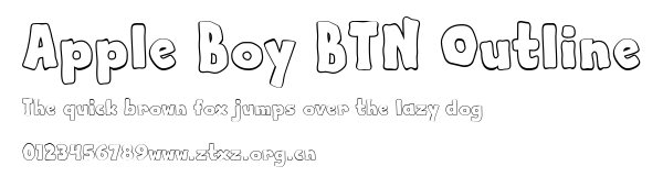 Apple Boy BTN Outline.ttf