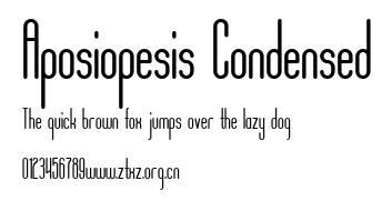 Aposiopesis Condensed.ttf