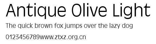 Antique Olive Light.ttf