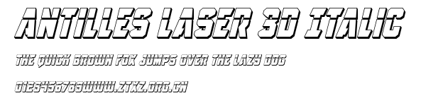 Antilles Laser 3D Italic.ttf