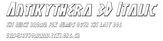 Antikythera 3D Italic.ttf