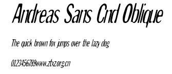 Andreas Sans Cnd Oblique.ttf