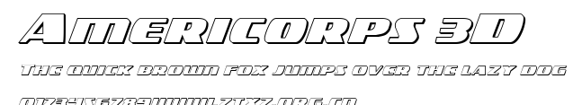 Americorps 3D.ttf