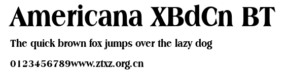 Americana XBdCn BT.ttf