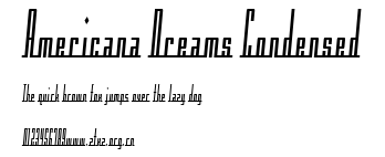 Americana Dreams Condensed.ttf