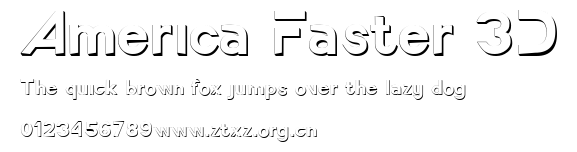 America Faster 3D.ttf