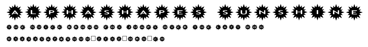 AlphaShapes sunshine.ttf