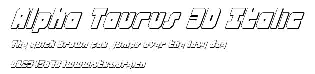 Alpha Taurus 3D Italic.ttf