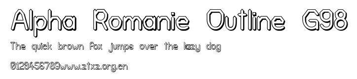 Alpha Romanie Outline G98.ttf