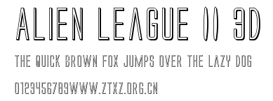 Alien League II 3D.ttf