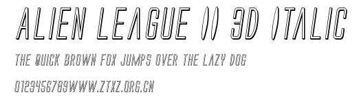 Alien League II 3D Italic.ttf