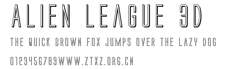 Alien League 3D.ttf
