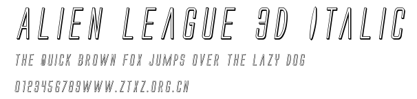 Alien League 3D Italic.ttf