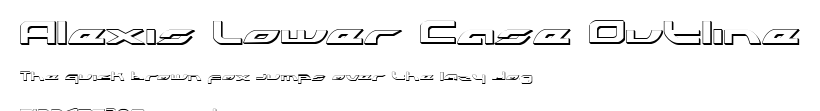 Alexis Lower Case Outline.ttf