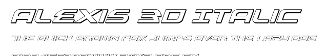 Alexis 3D Italic.ttf