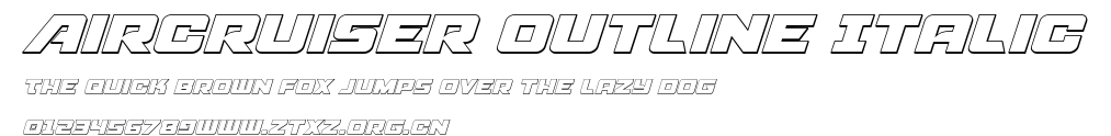Aircruiser Outline Italic.ttf