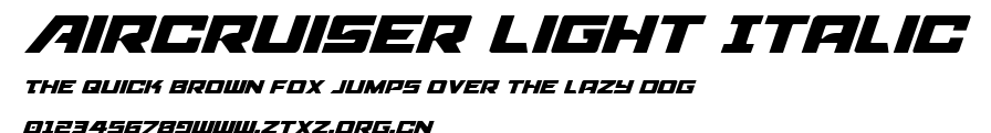 Aircruiser Light Italic.ttf