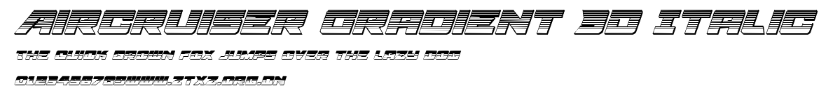Aircruiser Gradient 3D Italic.ttf