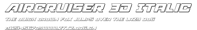 Aircruiser 3D Italic.ttf