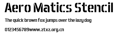 Aero Matics Stencil.ttf