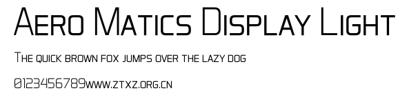 Aero Matics Display Light.ttf