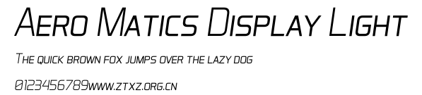 Aero Matics Display Light.ttf