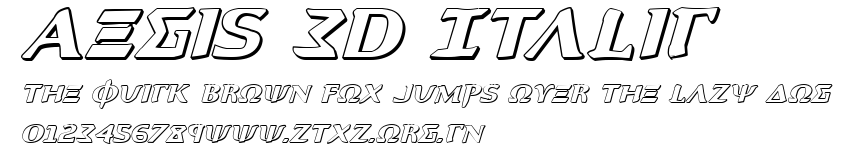 Aegis 3D Italic.ttf