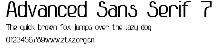 Advanced Sans Serif 7.ttf