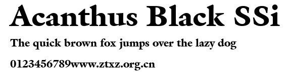 Acanthus Black SSi.ttf
