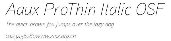 Aaux ProThin Italic OSF.ttf