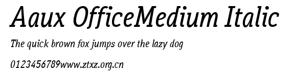 Aaux OfficeMedium Italic.ttf