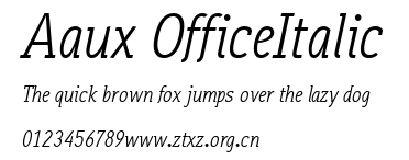 Aaux OfficeItalic.ttf