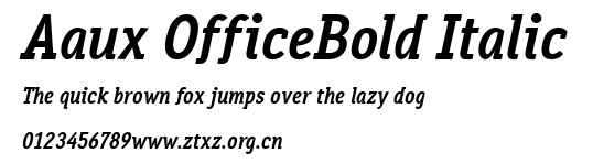 Aaux OfficeBold Italic.ttf