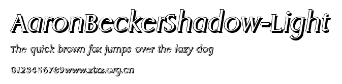 AaronBeckerShadow-Light.ttf