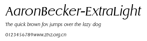 AaronBecker-ExtraLight.ttf
