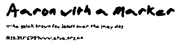 Aaron with a Marker.ttf