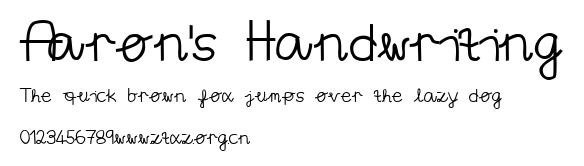 Aaron's Handwriting.ttf