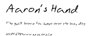 Aaron's Hand.ttf