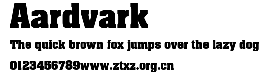 Aardvark.ttf