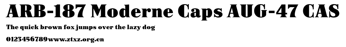 ARB-187 Moderne Caps AUG-47 CAS.ttf
