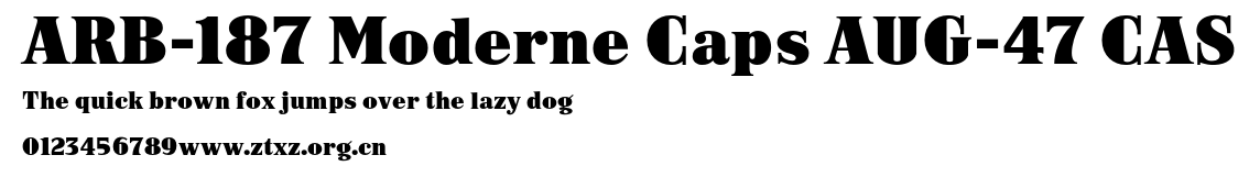 ARB-187 Moderne Caps AUG-47 CAS.otf