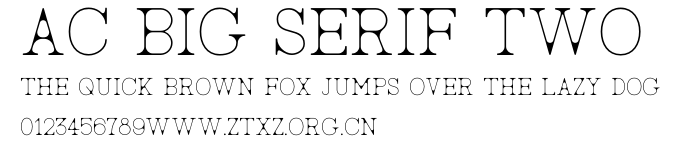 AC Big Serif Two.otf