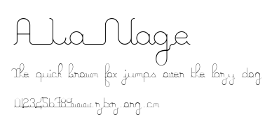 A La Nage.ttf