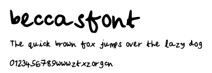 beccasfont.ttf