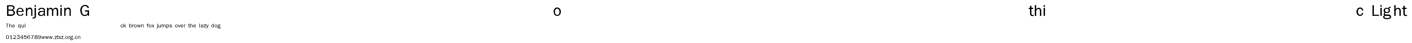 Benjamin Gothic Light.ttf