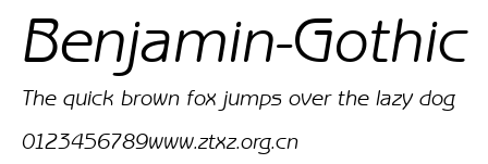 Benjamin-Gothic.ttf